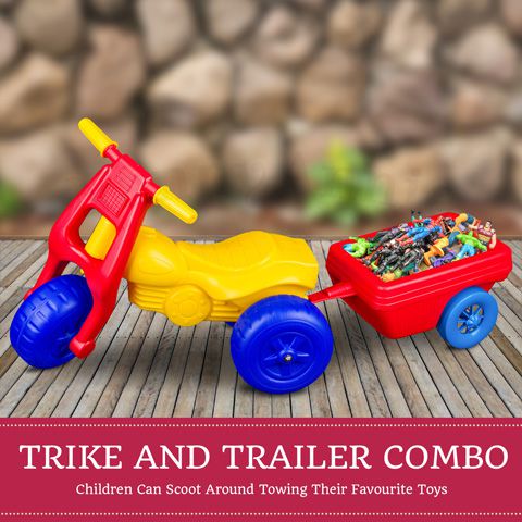 kids trike and trailer