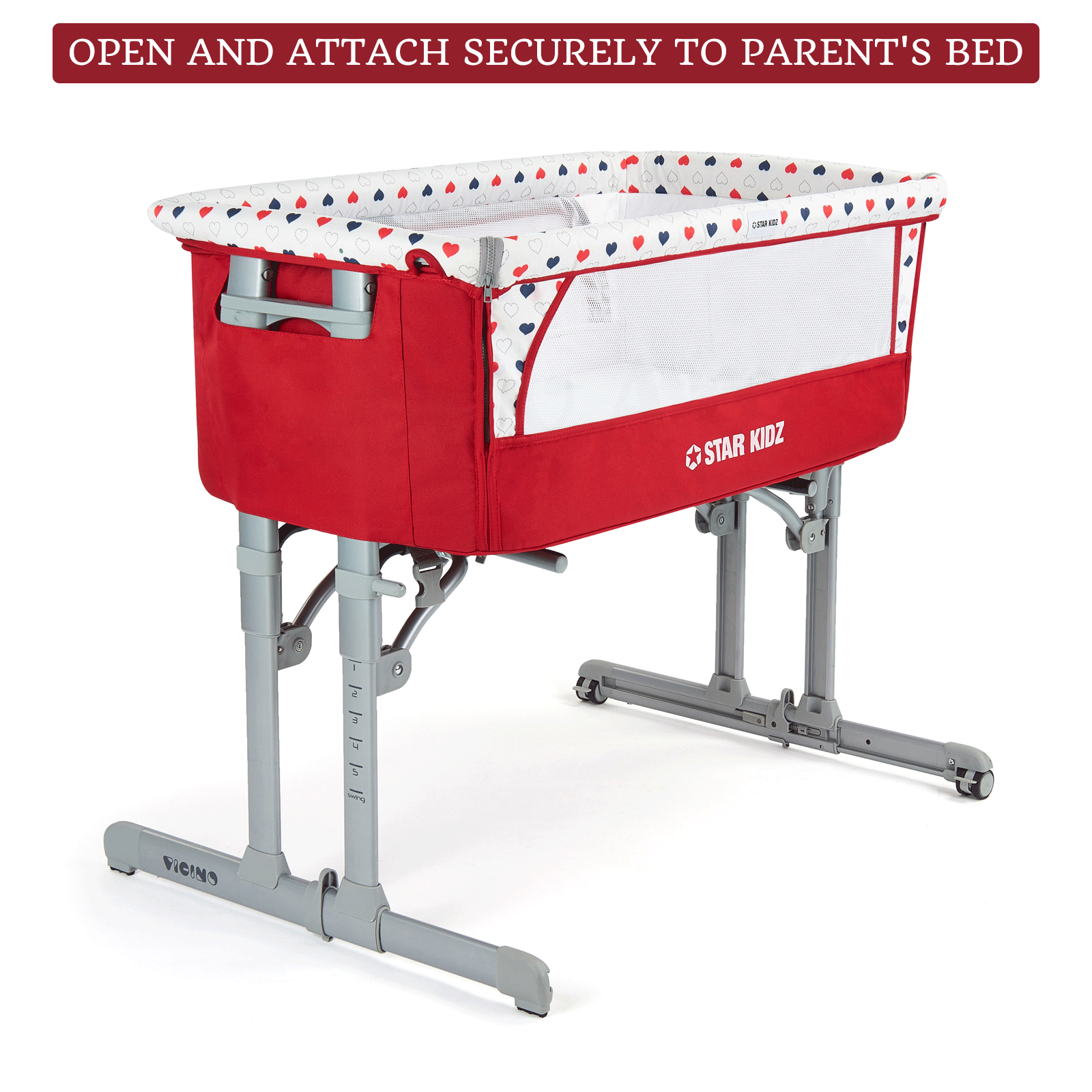 star kidz vicino deluxe baby bedside bassinet review